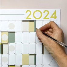 Load image into Gallery viewer, Ebb & Moon 2024 Wall Planner