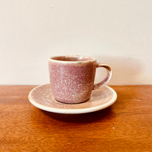 Load image into Gallery viewer, Rose Espresso cup and saucer
