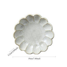 Load image into Gallery viewer, Gohobi Handmade Japanese Style Pear Blossom Stoneware Pasta Bowl Plate