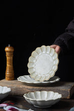 Load image into Gallery viewer, Gohobi Handmade Japanese Style Pear Blossom Stoneware Pasta Bowl Plate