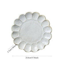 Load image into Gallery viewer, Gohobi Handmade Japanese Style Pear Blossom Stoneware Pasta Bowl Plate