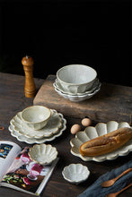 Load image into Gallery viewer, Gohobi Handmade Japanese Style Pear Blossom Stoneware Pasta Bowl Plate