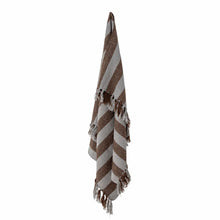 Load image into Gallery viewer, Nann Throw, Brown, Recycled Cotton