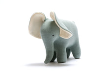 Load image into Gallery viewer, Teal Elephant Organic Cotton Toy