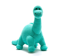 Load image into Gallery viewer, Diplodocus knitted dinosaur soft toy