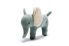 Load image into Gallery viewer, Teal Elephant Organic Cotton Toy