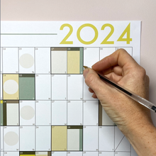 Load image into Gallery viewer, Ebb &amp; Moon 2024 Wall Planner

