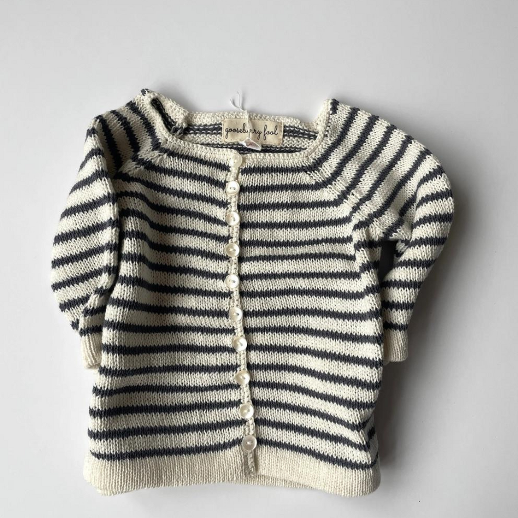 Knitted Striped Cardigan