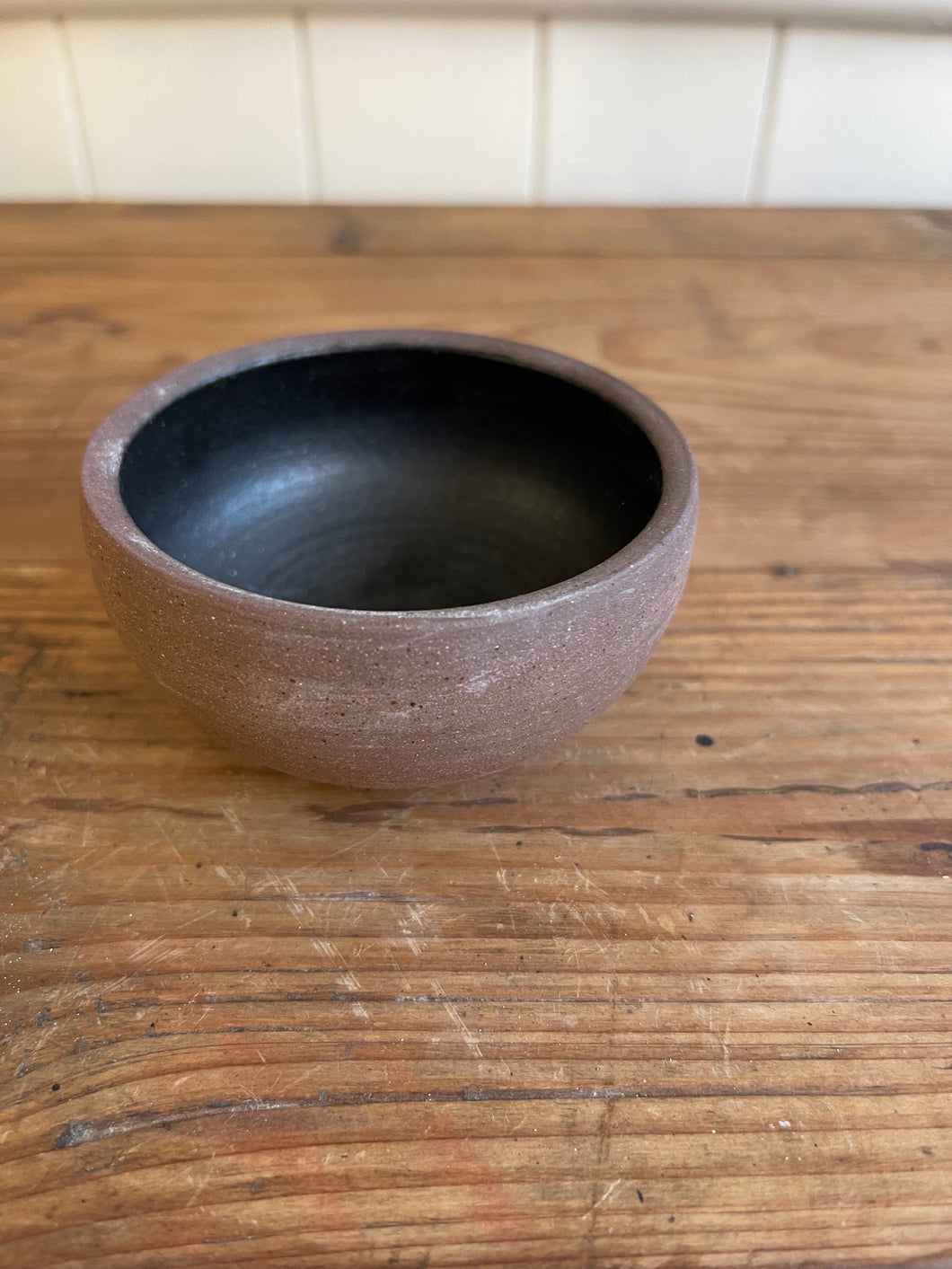 Riv & Read Handmade Small Brown Ceramic Bowl.