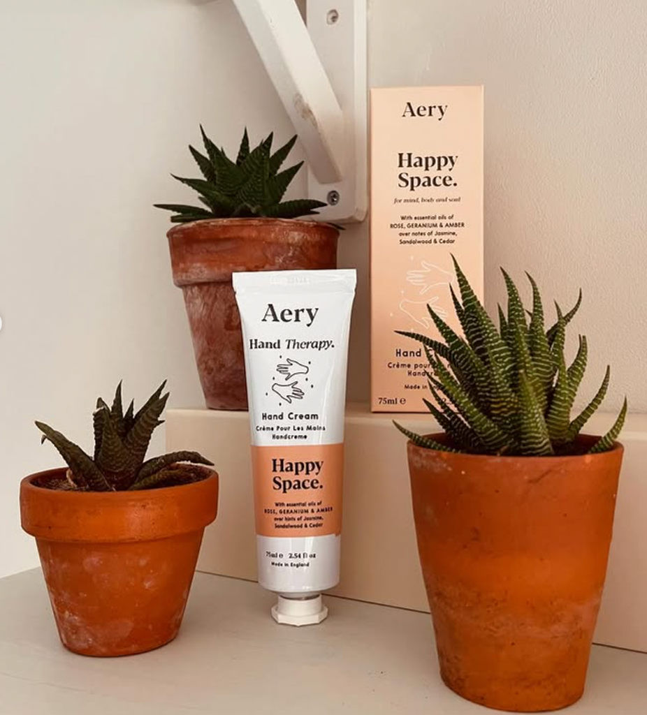 Happy Space Hand Cream by Aery - ROSE GERANIUM AND AMBER