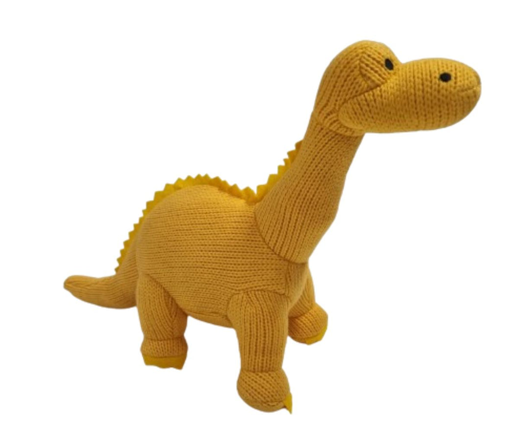 Diplodocus knitted dinosaur soft toy