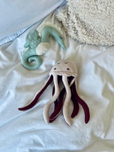 Load image into Gallery viewer, Knitted Organic Cotton Baby Pink Jellyfish Toy
