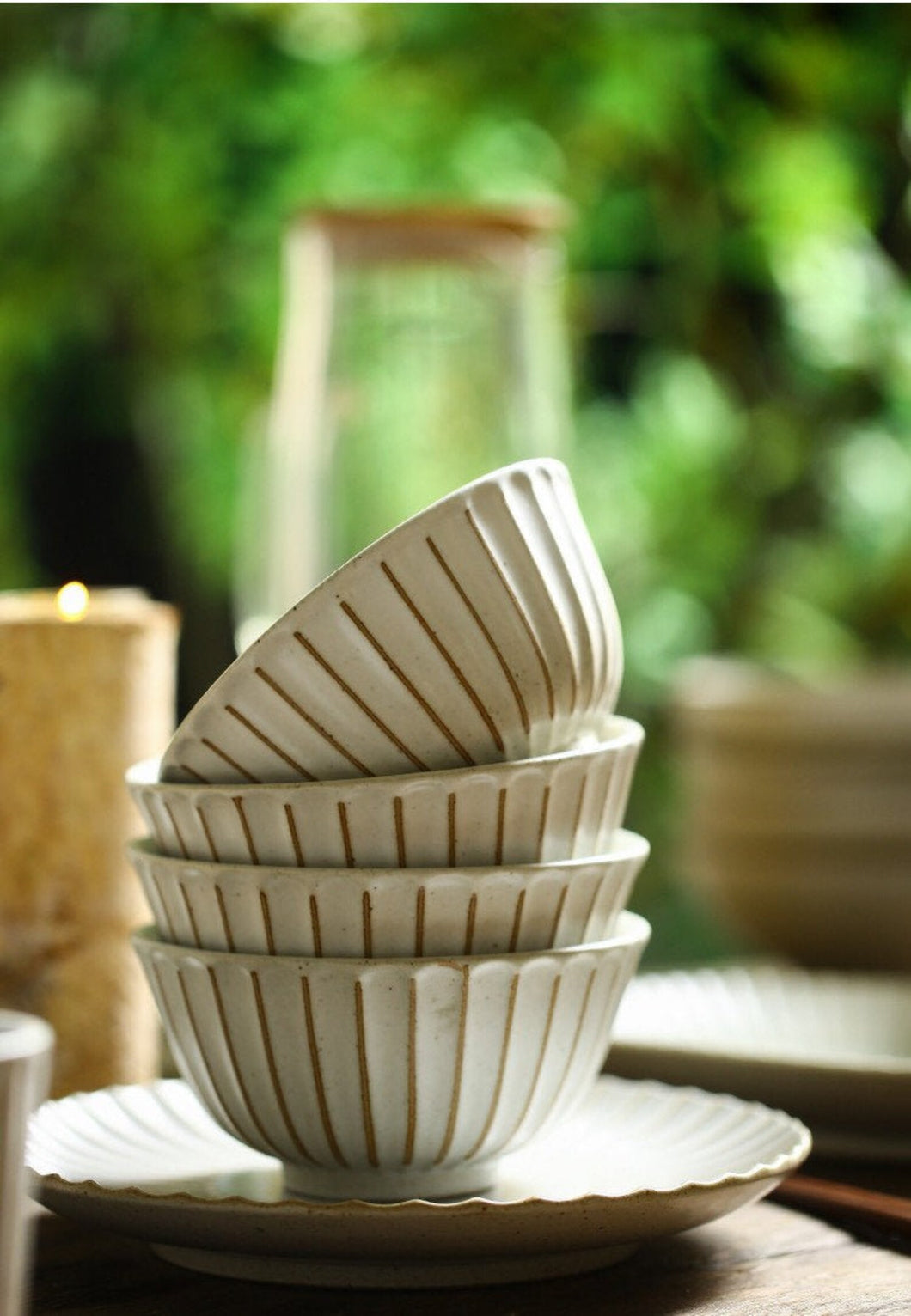 Handmade Ceramic Bowl Japanese Style Stoneware