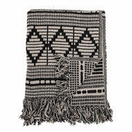 Gutte Throw, Black, Recycled Cotton